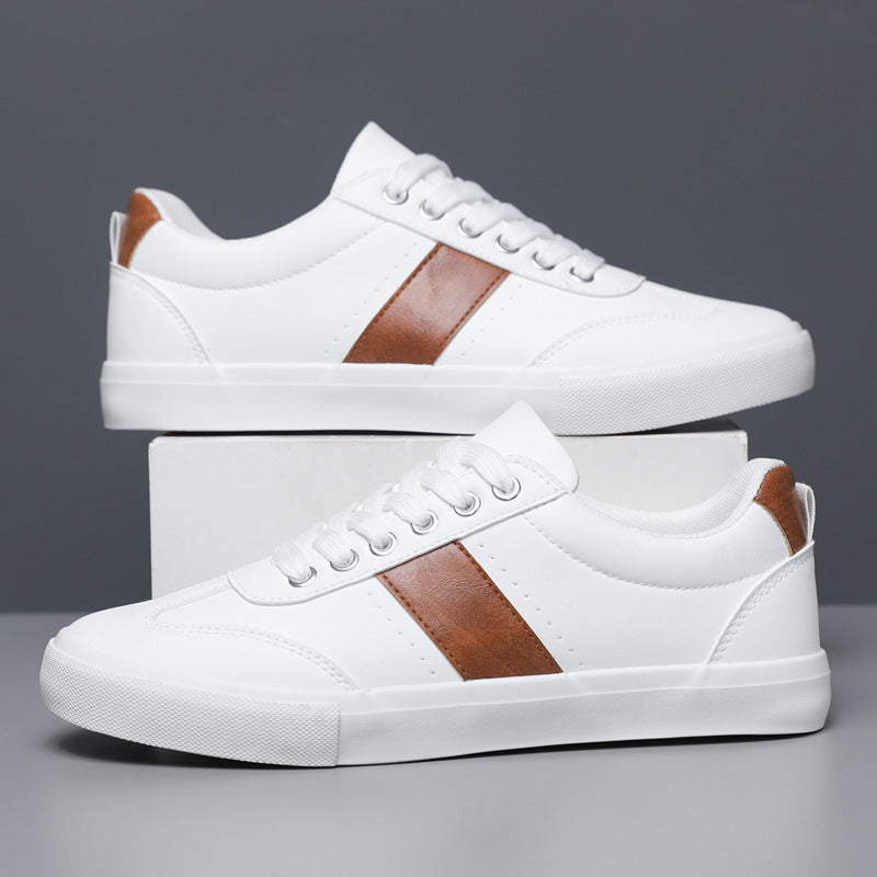 VICCI LEATHER TRAINERS
